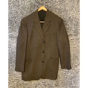 Riserva Dillard's Sport Blazer Jacket Houndstooth 40 R Made in Italy 100% Wool
